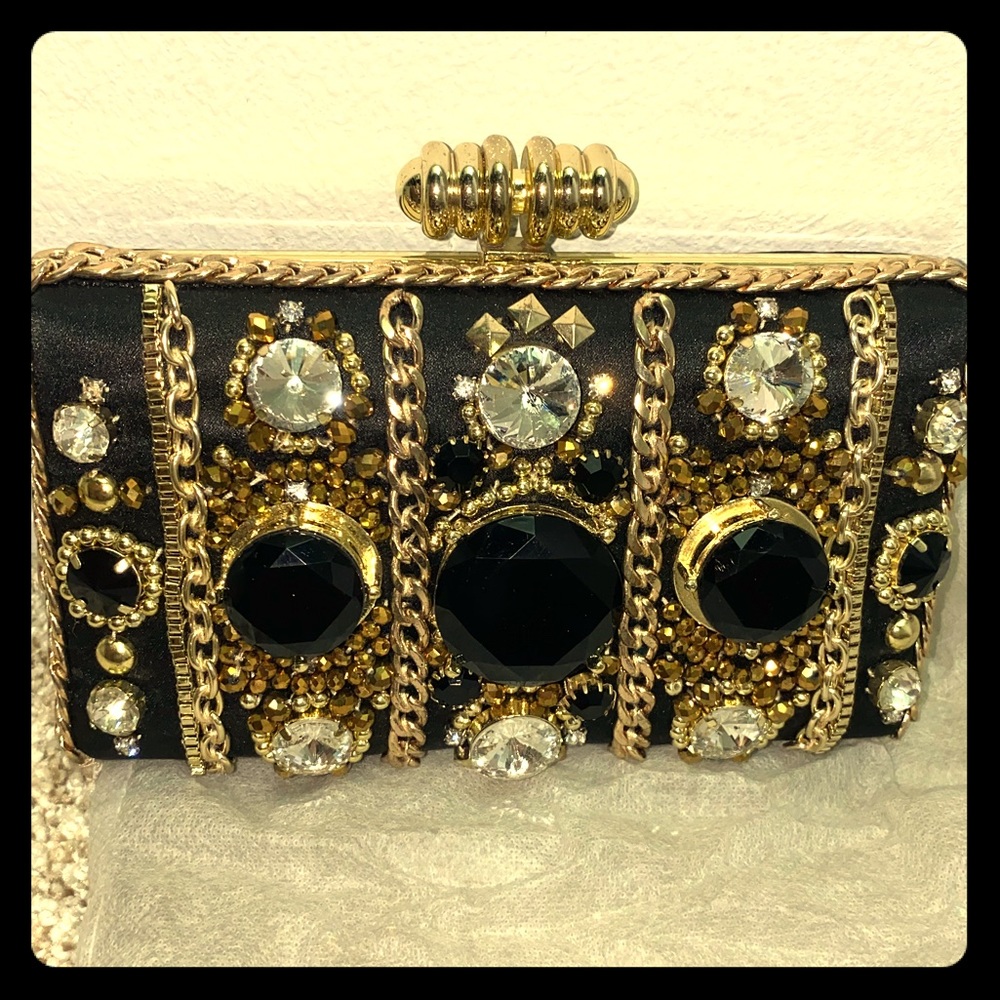 Crystal clutch bag